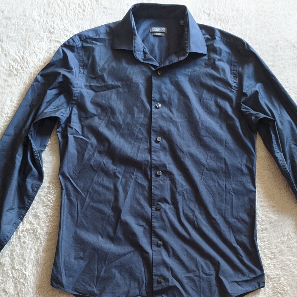 Slate blue dress shirt